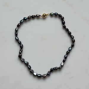 NWOT Nordstrom Black Pearl Choker